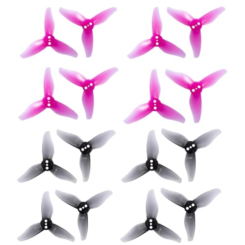 16pcs Gemfan Hurricane 2023 2 Inch 3-Blade Propeller 3 Holes Props 1105-1108 Motor for Toothpick RC Drone FPV Racing(8CW 8CCW)