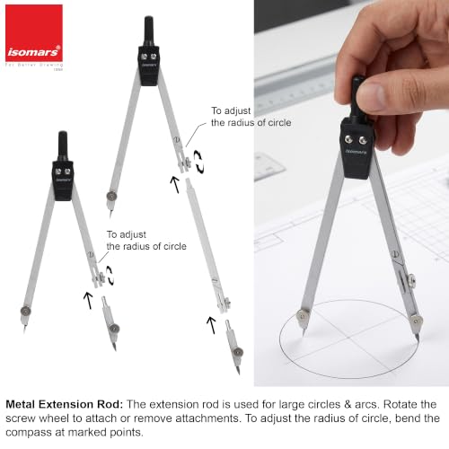 Image of Isomars Geometry Box Set for Technical Drawing, Drafting & Engineering