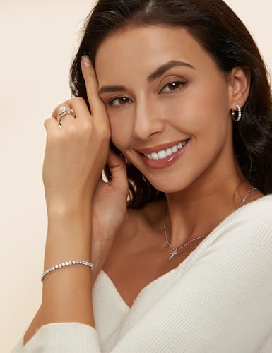 Image of Mameloly 1.5ct Engagement Rings for Women Round Bridal Ring Sets Cubic Zirconia Wedding Band Twisting Infinity Pave Set Size 3-12