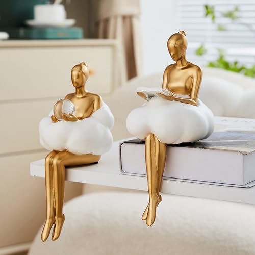 Estatua decorativa Cloud Girl para mesa miniatura 4
