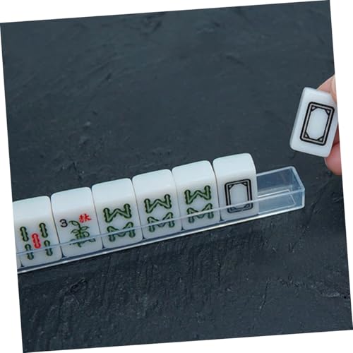 Soportes mini mahjong U-shaped para viaje 4 piezas miniatura 4