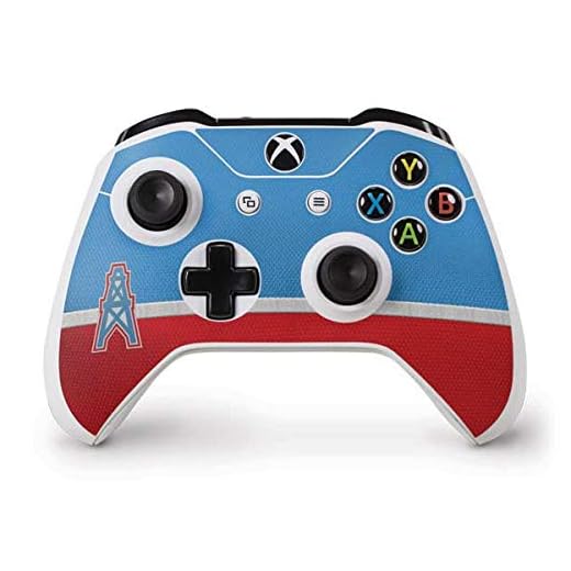 Skinit Decal Gaming Skin Compatible with Xbox One S Controller - Officially Licensed NFL Houston Oilers Vintage Design