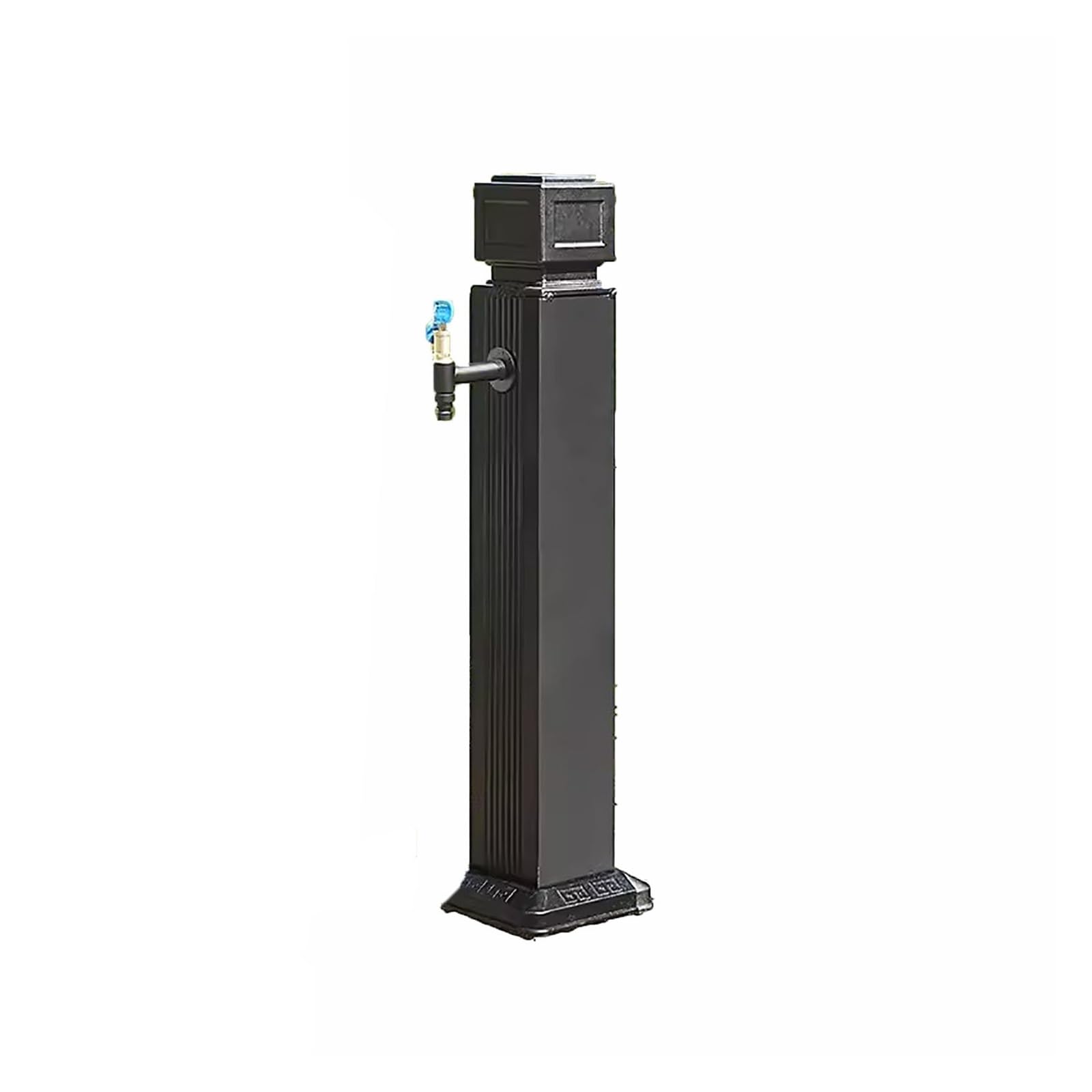 BHGFYXBS Freestanding Garden Water Column With Faucet, Winter Freeze Crack Garden Water Column,Floor Mount Water Tap,Yard Hydrant Frost Proof Water Feature Fountain,Black4-74cm