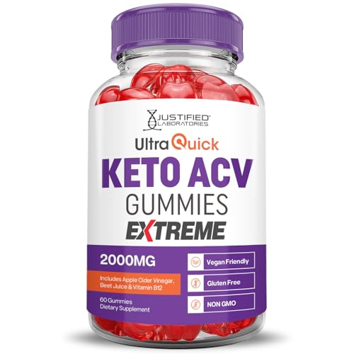 Justified Laboratories Ultra Quick Keto ACV Gummies