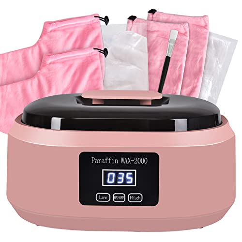 Pink Paraffin Wax Machine for Hand and Feet, Wax Paraffin Bath Wax Warmer Quick Heating, Touchscreen Wax Pot, Paraffin Bath Machine for Spa & Arthritis Moisturizing Smooth Skin (no wax included)