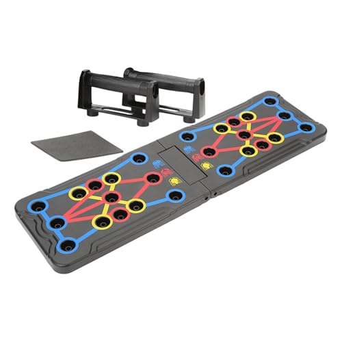 プッシュアップボード、プッシュアップハンドル - ポータブル折りたたみ式スタンドワークアウト機器 滑り止めハンドル付き 胸筋トレーニング ガレージ 自宅 アウトドア 旅行 ジム用