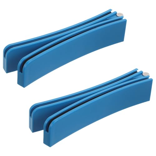 OFFSCH Soporte para Naipes Portátil Plegable 2 Piezas, Estante de Póquer de Plástico Resistente, Ranura de 3 Mm para Juegos de Mesa, Accesorio Práctico para Partidas y Reuniones