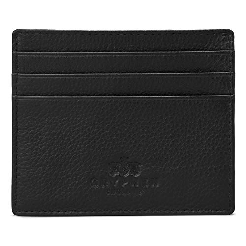 Preisvergleich Produktbild Gryphen, Hoxton, schmales Lederetui für Kreditkarten Schwarz schwarz