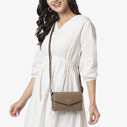 Image of Lavie Luxe Women's Mono Sally 2C Crossbody Sling Bag | Ladies Purse Handbag | Gift for Women