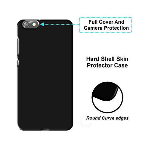 Image of Case Creation Back case for Honor 4X, Huawei Honor 4X 2019 (5.5-inch) Matte Finish Back case Cover Guard Color - Dark Black