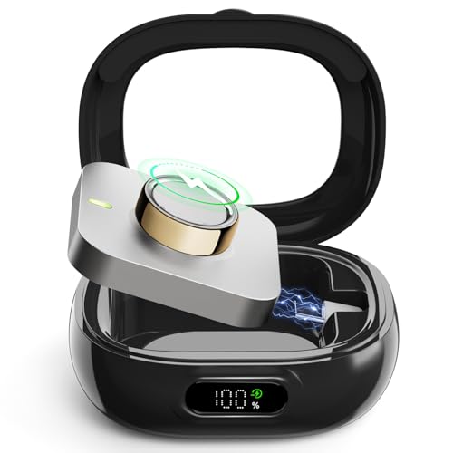 RIAIPRK Wireless Charging Case with Oura Ring Gen4&3 Charger LED Power Display 2000mAh Portable Travel Charging Fits All-Sized Oura Ring 4&3 60-Day Runtime (Official Charger NOT Included)