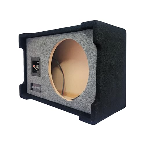Image of BASPRO | Punch Master All New Updated PM-12DF(x) Universal - Fit Down-Fire Enclosure Box Now Compatible for 12 inch Multi- Brand Double /Single Magnet Subwoofers with Power Range 200W ~ 400W RMS