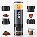 AMZCHEF Tragbare Espressomaschine mit Akku – 20 Bar Mobile Kaffeemaschine mit USB-C & Digitalanzeige – Kompatibel mit Kapseln & Kaffeepulver – kaffeemaschine to go für Reisen, Camping, Aluminium