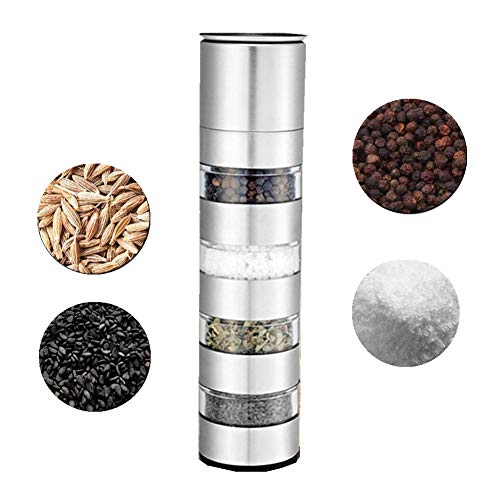 Mini Spice Bottle Jar Set,Transparent Spice Jars Outdoor Camping Seasoning Cans Set Spice