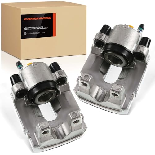 Frankberg 2x Brake Caliper Disc Brake Rear Left Right Cast Aluminium Compatible with X5 E70 X5 F15 F85 X6 E71 E72 X6 F16 F86 Replace# 34216776788