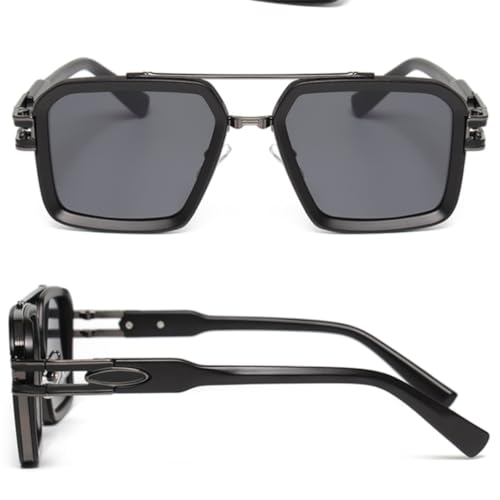 Lunettes de soleil Steampunk aux finitions métalliques soignées et verres ronds