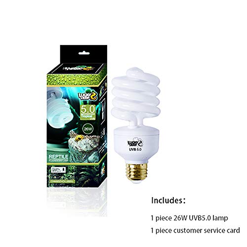 LUCKY HERP Reptile UVA UVB Light 5.0 13W Compact Fluorescent Tropical Terrarium Lamp - Image 7