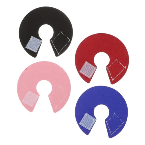 Happyyami 4pcs Collar Comfortable Cone for Macaw African Parakeet and Cockatiel Plucking and Injuries Easy to Use and Clean