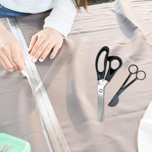 Ciseaux à tissu robustes faits main en acier pour coupe du cuir