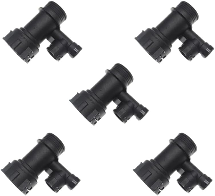 Upper Engine Radiator Coolant Hose Connector Flange NW32/12-0° Compatible with 3 Series E46 1998-2005 M47N Diesel Engine Part Number 11532249778(10 PCS)