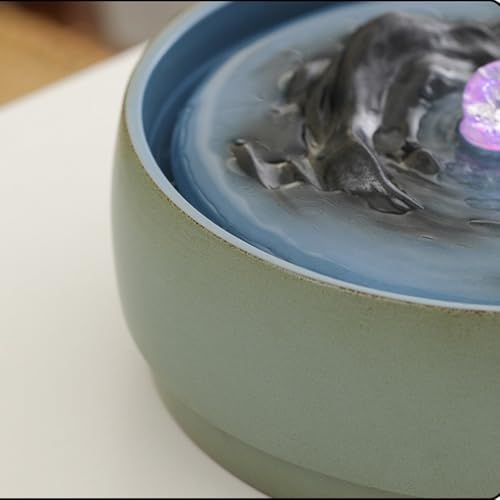 Fontaine d'eau de table d'intérieur pour calmer l'anxiété et méditer