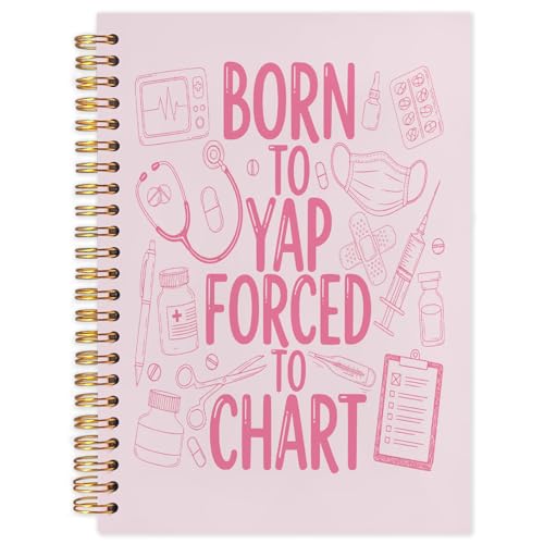 Carnet à spirale rose NATSUNO 14x21cm pour la prise de notes des infirmières