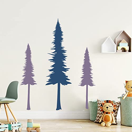 Vinilo Decorativo Árbol de Pino Grande para Pared