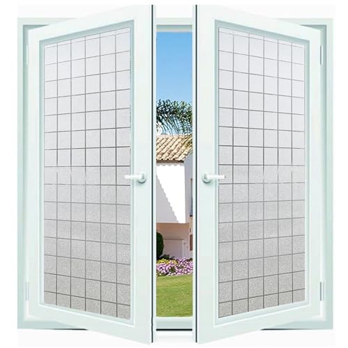 Pellicola Elettrostatica 35 x 135 cm, Riduzione Abbagliamento Solare, Anti-Calore, Facile da Installare, Tagliata Decorative Pellicola, per Ufficio Bagno, piazza