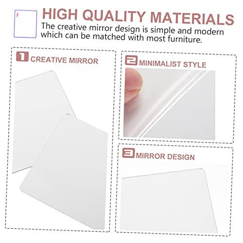 Acrílica de espejo autoadhesiva con 10 láminas decorativas irrompibles 2