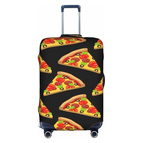 Travel Elastic Luggage Cover,tasty pizza Print Suitcase protection cover Case Cover with zipper.