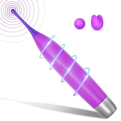 High-Frequency G-spot Clitoris Vibrator - Adorime Powerful Clitoral Vaginal Nipple Stimulator for Quick Orgasm, Splashproof Rechargeable Silicone Massager for Women Masturbation Adult Sex Toys