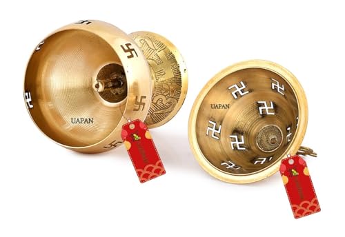Image of UAPAN akhand Jyoti Akhand Diya Decorative Brass & Latern | Jyoti Diya | Oil Puja Lamp (4 Inch)