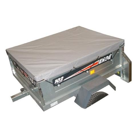 Grey Waterproof Trailer Cover for Erde 102 Cover