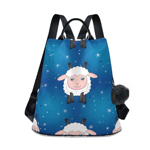 Sac à dos motif mouton bleu pour femme un voyage poétique et sécurisé sous les étoiles