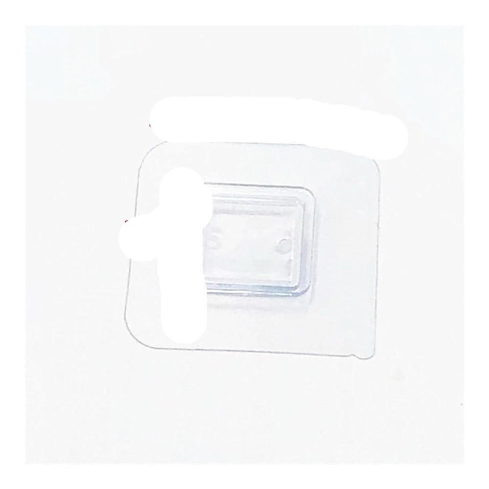 Gentryroo Men's N2 10Pcs Clear Square Adhesive Interlocking Hook Pair Punch Free Traceless Wall