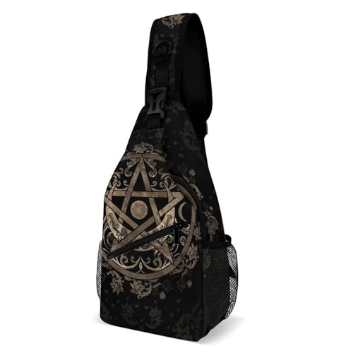 Sacoche homme pentagramme violette pour la gym et le sport