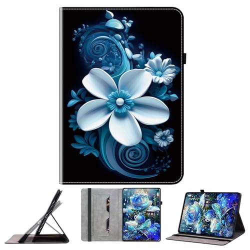 Étui Lenovo Tab P11 Flip Cover portefeuille en cuir avec motif Orchid et support