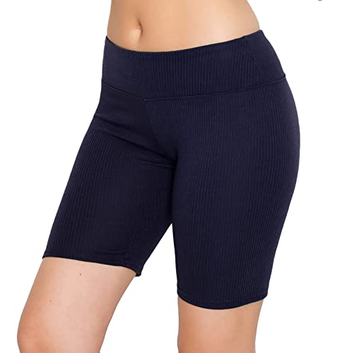 Image of ALWAYS Faux Leather Shorts - High Waist Active Stretch Yoga Short Pants for Women