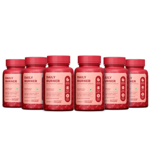 Image of What's Up Wellness Daily Burner Capsules | Weight Loss Supplement For Women & Men | Helps Manage Cravings, Calories & Carbs | Boost Metabolism | L Carnitine & ACV - Apple Cider Vinegar | 180 Capsules