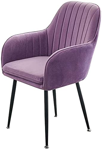 Chaise de salle à manger moderne velours avec pieds métal pour salon et coiffeuse