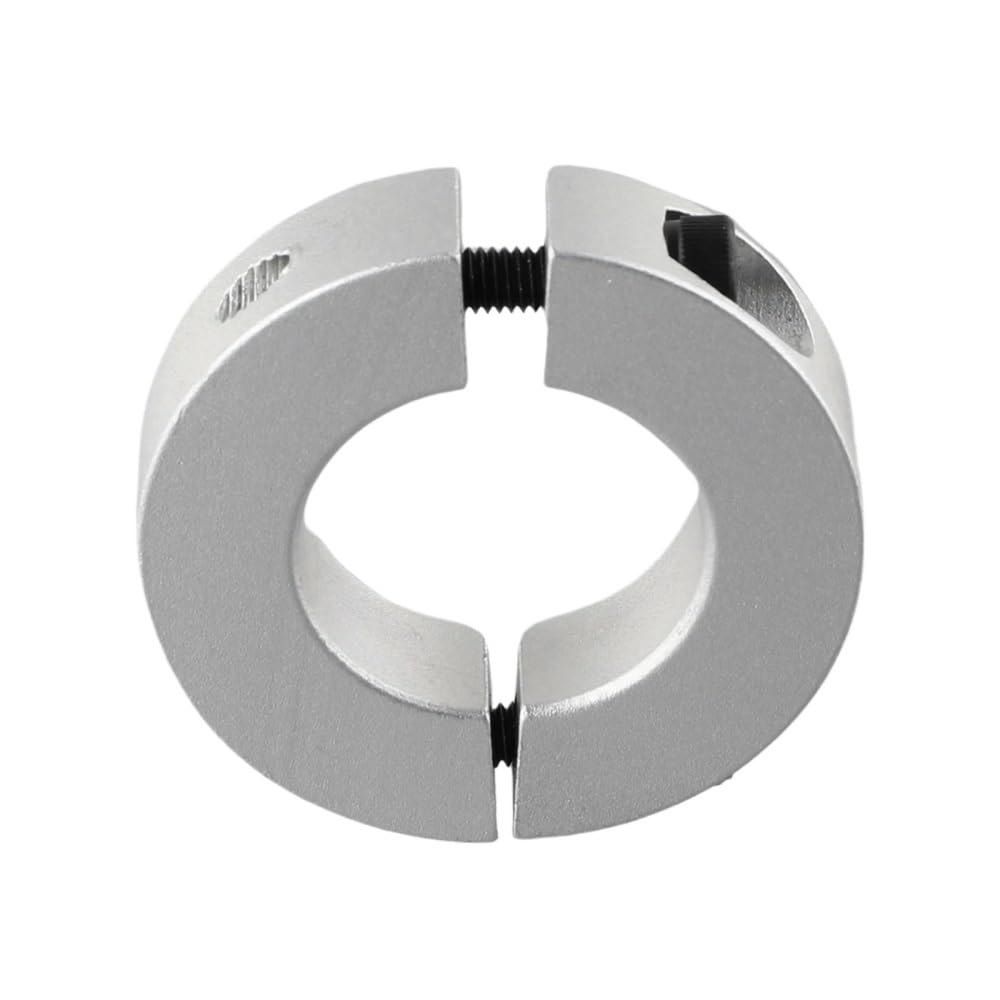 Collar de abrazadera doble división 40mm de aluminio para ejes y guías de movimiento lineal