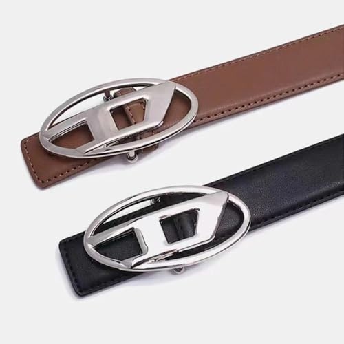 Punk Rock Style Belt - D-Ring Gothic Leather Belt with Metal Snap Buckle for Women2