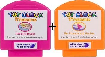 Tot Clock Treasures: Sleeping Beauty + Princess and The Pea (Compatible with New & Improved Tot Clock only)