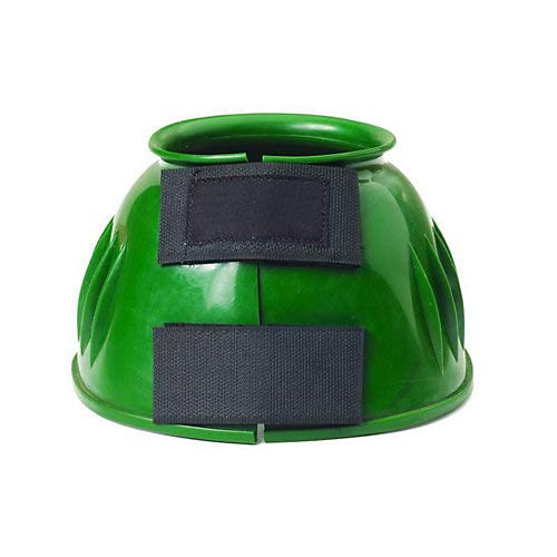 Basic PVC Ribbed Bell Boots Dark Green