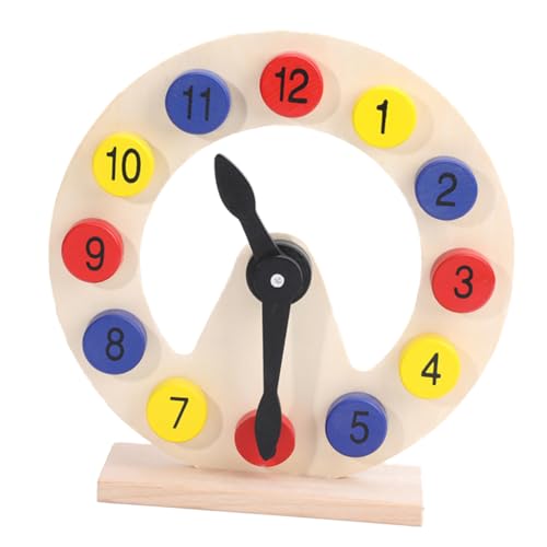 SUPVOX Wooden Clock Toy Wooden Sorting Clock Educational Toy for Toddlers for Year Olds