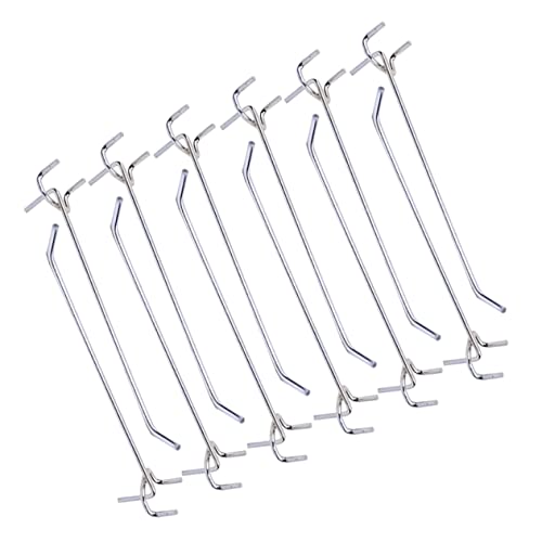 MUSISALY 50pcs Clothes Rack Pegboard Hooks Assortment Plant Hooks Heavy Duty Hook Garage Storage System Hooks Coat Hangers Heavy Weight Pegboard Hooks Board Panel Hook Store Hole