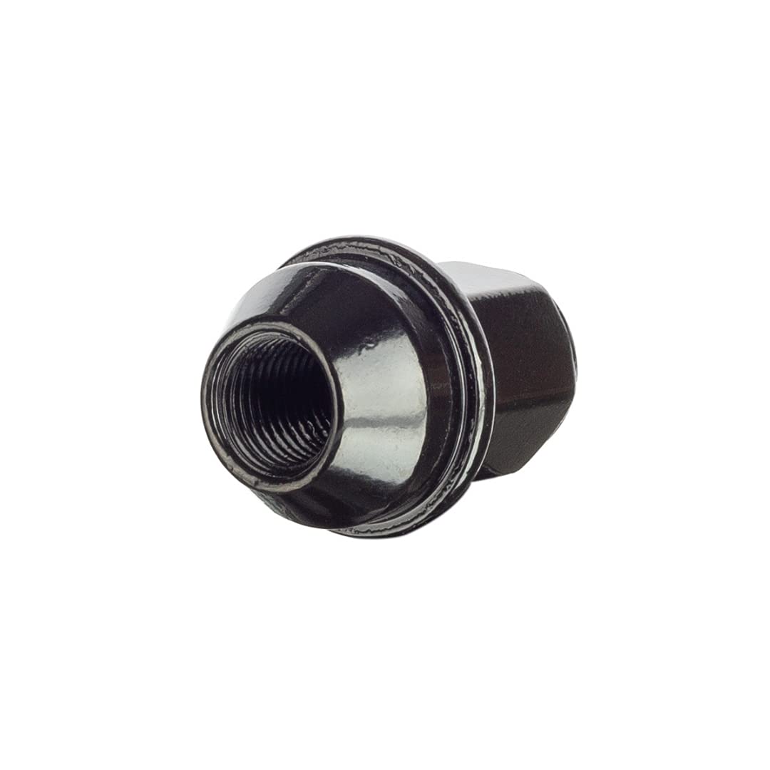 20 Black Wheel Nuts For Ford Transit Custom - M14 X 1.5, 21mm Hex, Solid One-Piece 12 thumbnail image