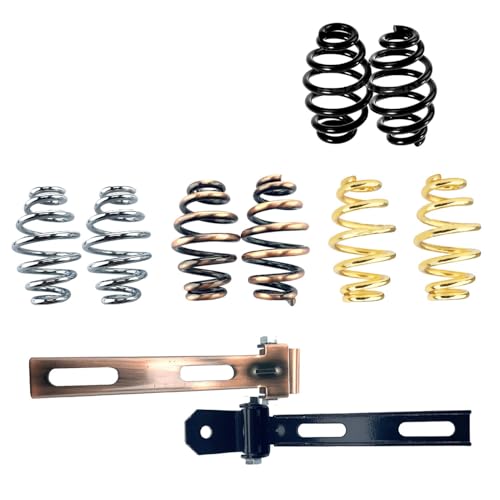 Ressorts de selle solo 3 pouces dorés en spirale style chopper haut de gamme pour moto custom - 2