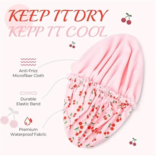 Bonnet de douche ajustable pour préserver le brushing et sécher sans abîmer