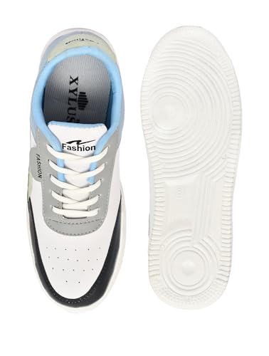 Image of CHICAGO-01 Stylish Casual Mid Top Sneaker and Trendy Shoes with Laces for Men & Boys, Perfect, College, Parties and Outings, Lightweight, Comfortable, and Durable for All-Day Use